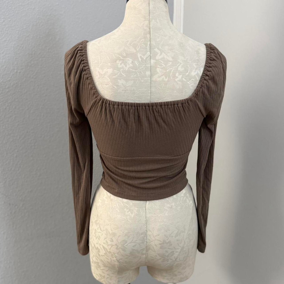 Madewell Square Neck Long Sleeve Top - Size XS - Picture 2 of 5